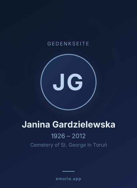 Gedenkportrait von Janina Gardzielewska