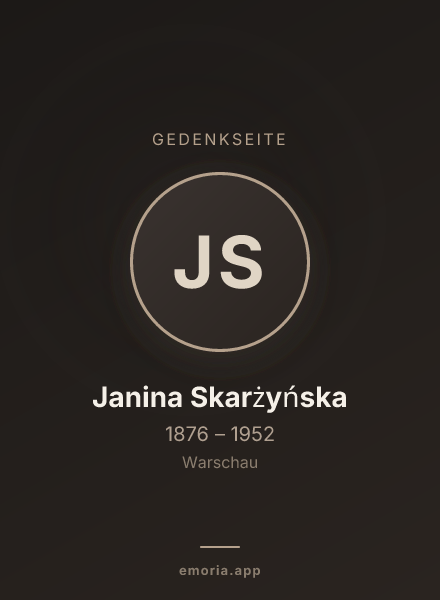 Gedenkportrait von Janina Skarżyńska