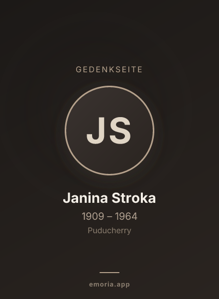 Gedenkportrait von Janina Stroka