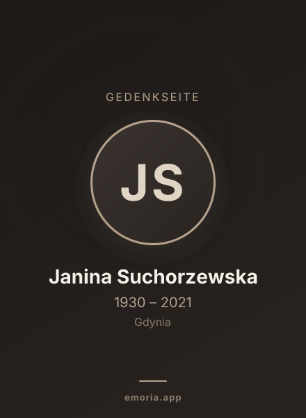 Gedenkportrait von Janina Suchorzewska