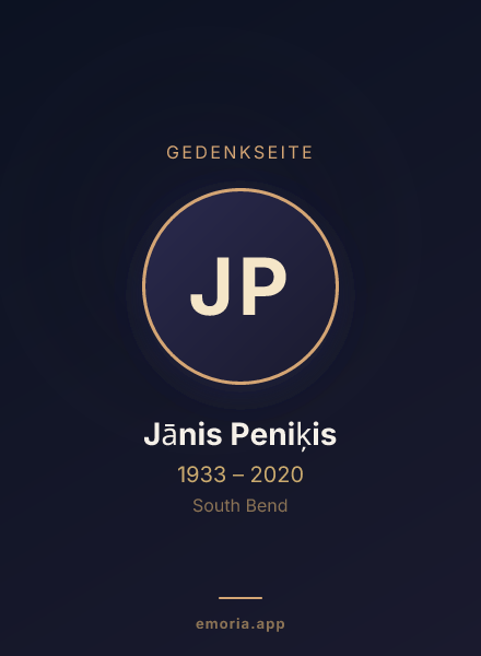 Gedenkportrait von Jānis Peniķis