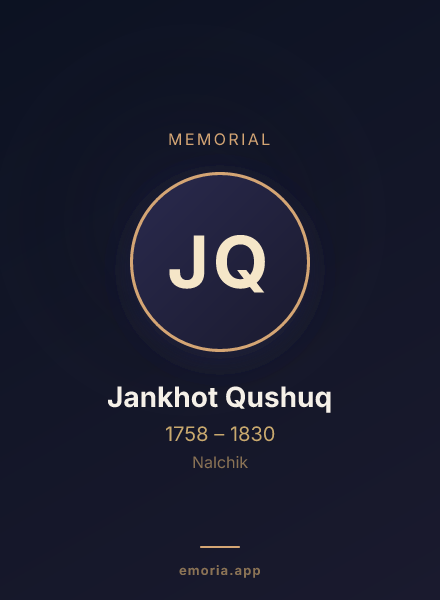 Memorial portrait of Jankhot Qushuq