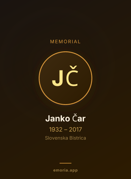 Memorial portrait of Janko Čar