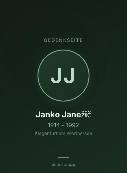 Gedenkportrait von Janko Janežič