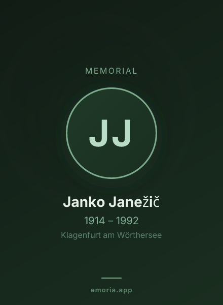 Memorial portrait of Janko Janežič