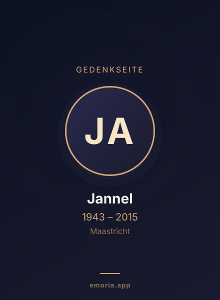Gedenkportrait von Jannel