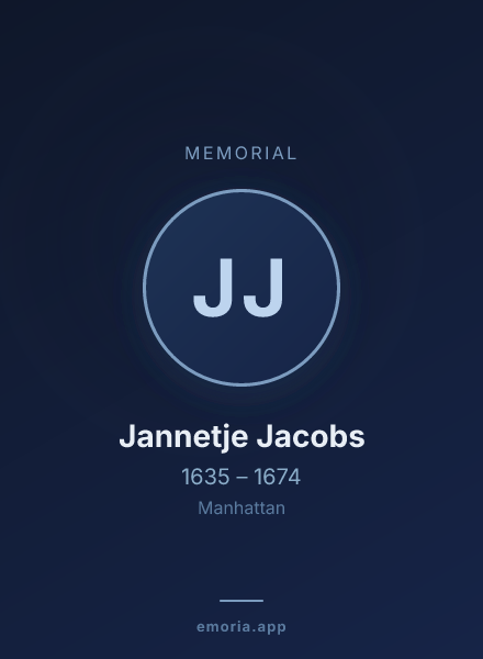 Memorial portrait of Jannetje Jacobs