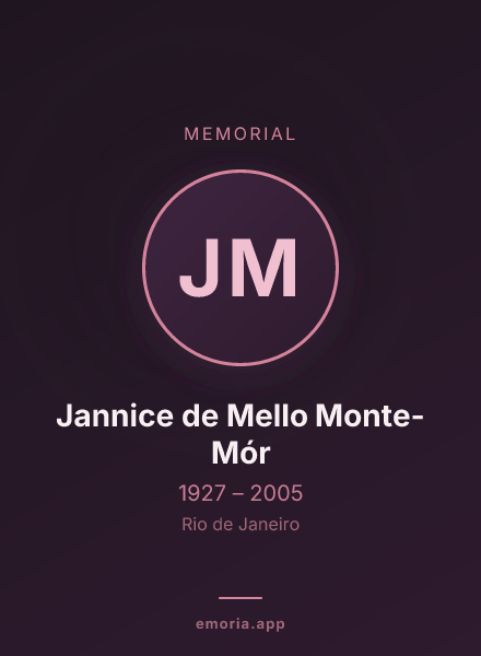 Memorial portrait of Jannice de Mello Monte-Mór