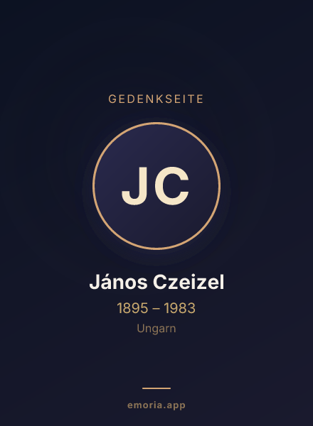 Gedenkportrait von János Czeizel