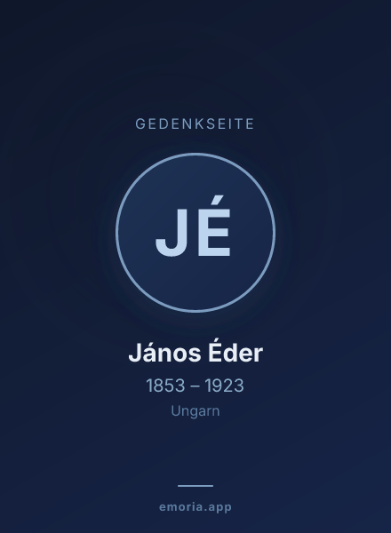 Gedenkportrait von János Éder