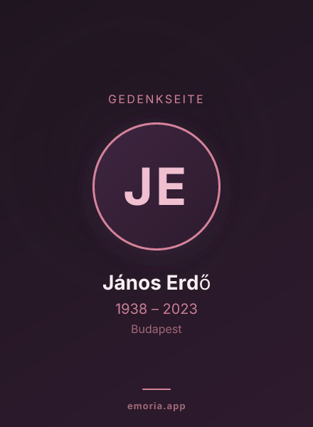 Gedenkportrait von János Erdő