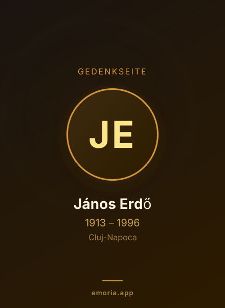 Gedenkportrait von János Erdő