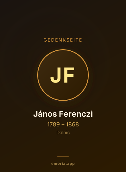 Gedenkportrait von János Ferenczi