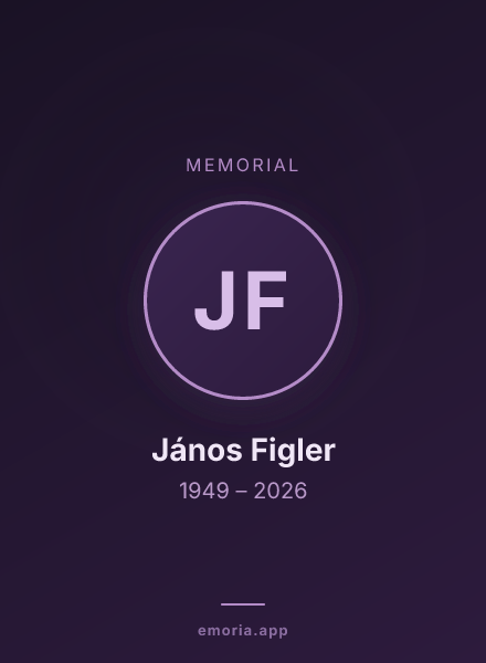 Memorial portrait of János Figler