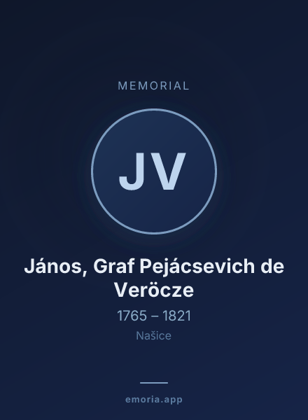 Memorial portrait of János, Graf Pejácsevich de Veröcze