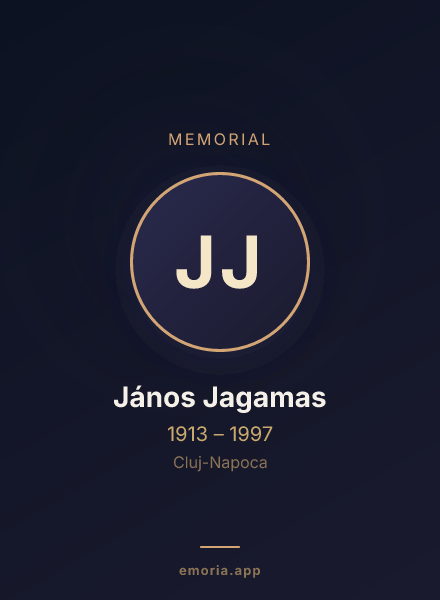 Memorial portrait of János Jagamas