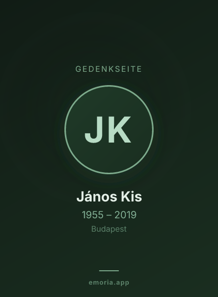 Gedenkportrait von János Kis