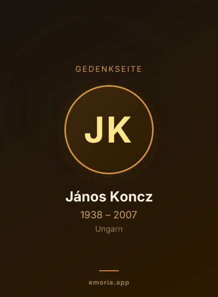 Gedenkportrait von János Koncz