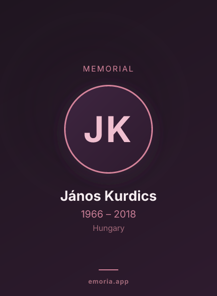 Memorial portrait of János Kurdics