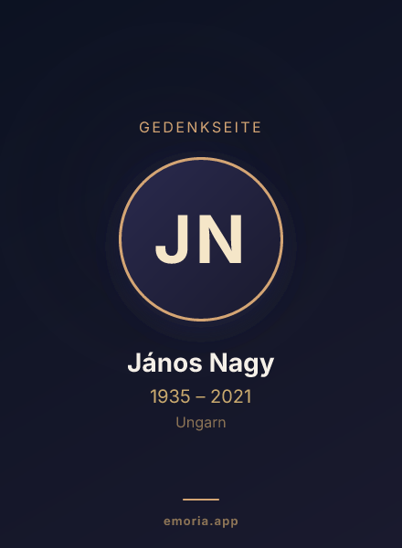 Gedenkportrait von János Nagy