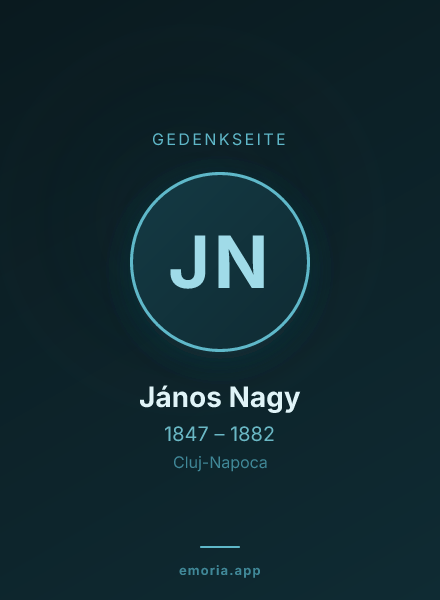 Gedenkportrait von János Nagy