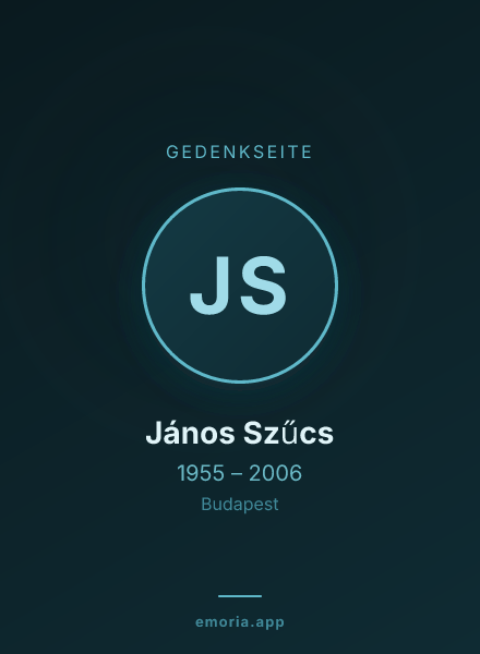 Gedenkportrait von János Szűcs