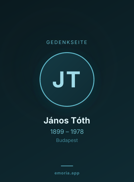 Gedenkportrait von János Tóth