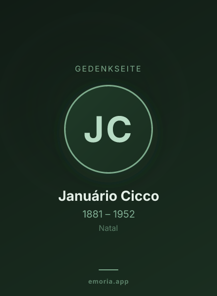 Gedenkportrait von Januário Cicco