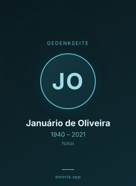 Gedenkportrait von Januário de Oliveira
