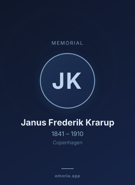 Memorial portrait of Janus Frederik Krarup
