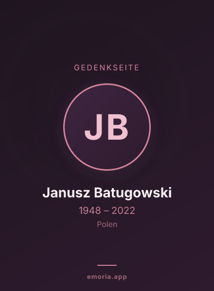 Gedenkportrait von Janusz Batugowski