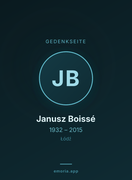 Gedenkportrait von Janusz Boissé