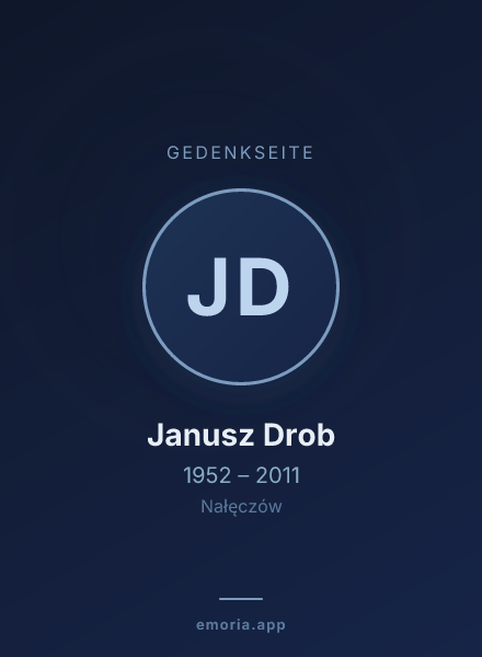 Gedenkportrait von Janusz Drob