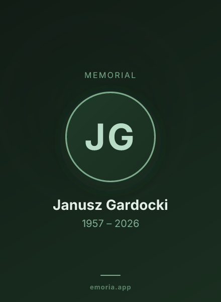 Memorial portrait of Janusz Gardocki