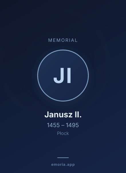 Memorial portrait of Janusz II.