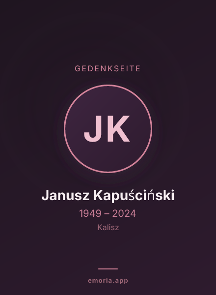 Gedenkportrait von Janusz Kapuściński