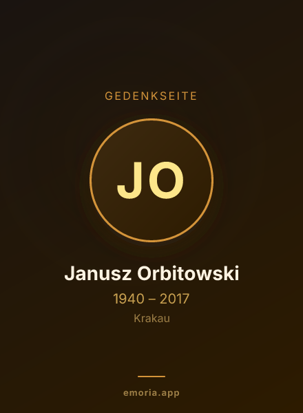 Gedenkportrait von Janusz Orbitowski