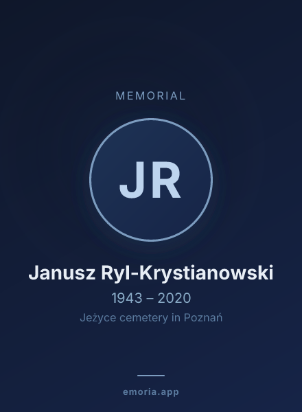 Memorial portrait of Janusz Ryl-Krystianowski