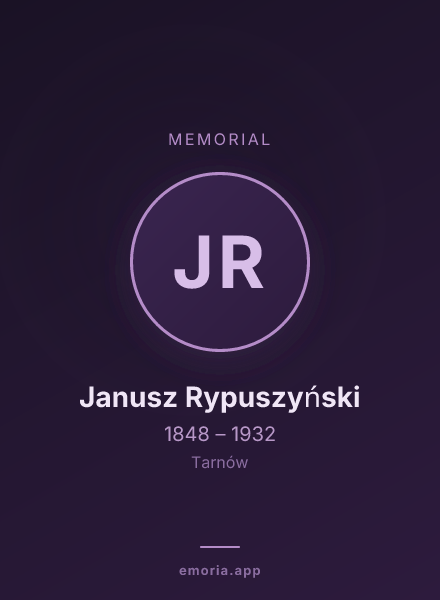 Memorial portrait of Janusz Rypuszyński