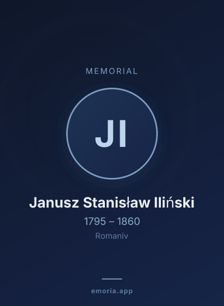 Memorial portrait of Janusz Stanisław Iliński