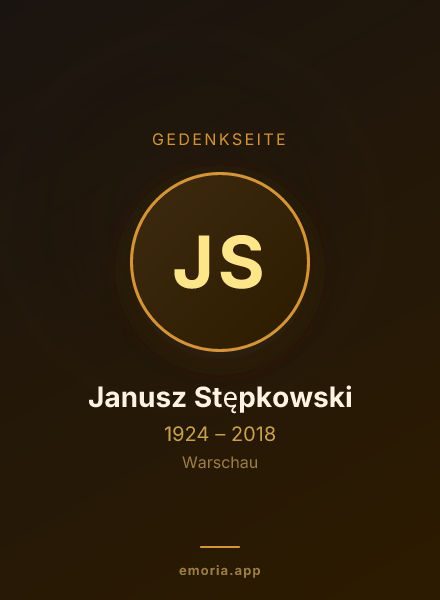 Gedenkportrait von Janusz Stępkowski