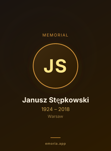 Memorial portrait of Janusz Stępkowski