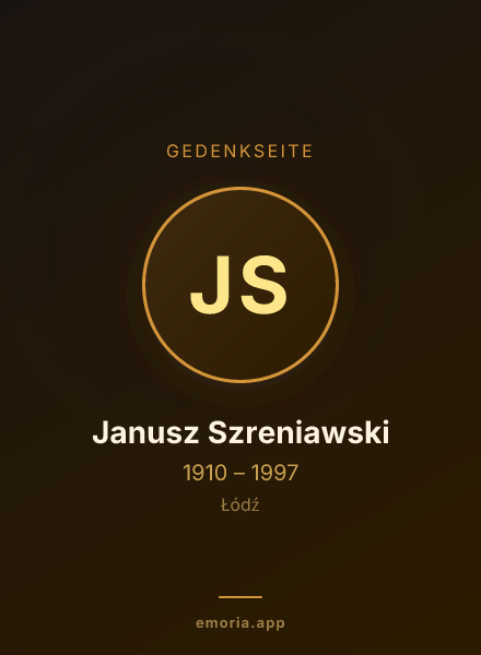 Gedenkportrait von Janusz Szreniawski
