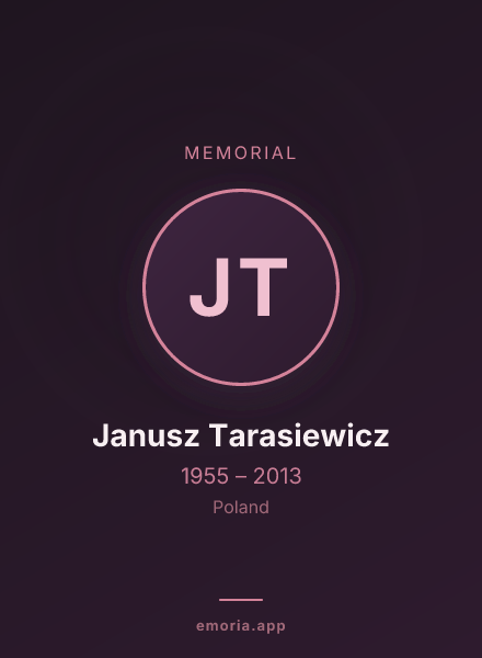 Memorial portrait of Janusz Tarasiewicz