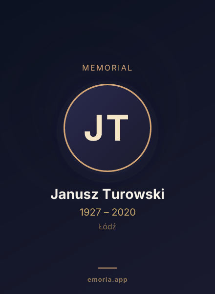 Memorial portrait of Janusz Turowski