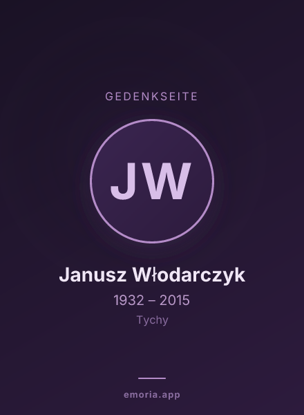 Gedenkportrait von Janusz Włodarczyk