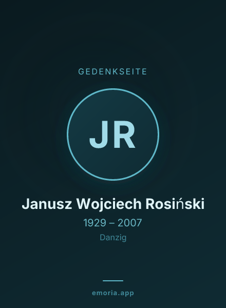 Gedenkportrait von Janusz Wojciech Rosiński