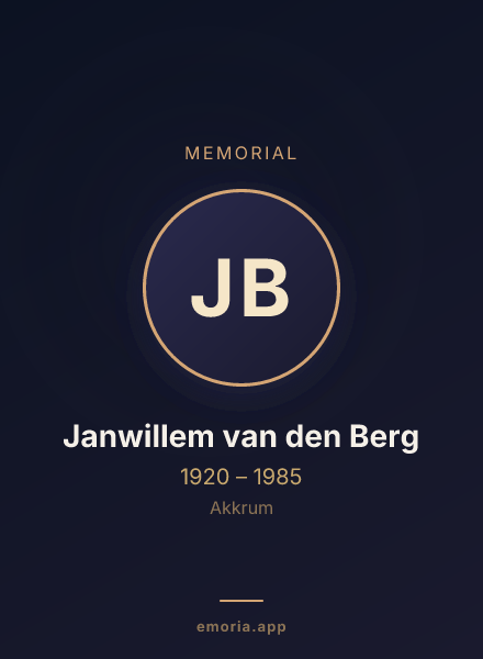 Memorial portrait of Janwillem van den Berg