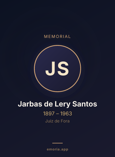 Memorial portrait of Jarbas de Lery Santos