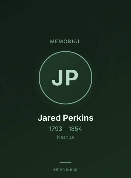 Memorial portrait of Jared Perkins